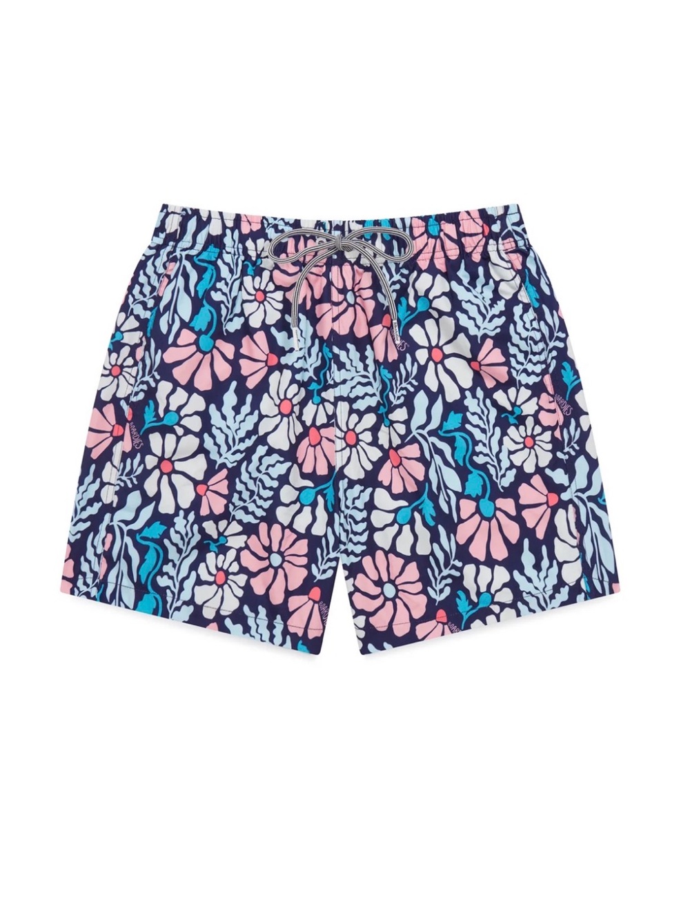 Boardies Kids' Mellow Swim Shorts - Blue, Pink, White - Boys' Size 3-4